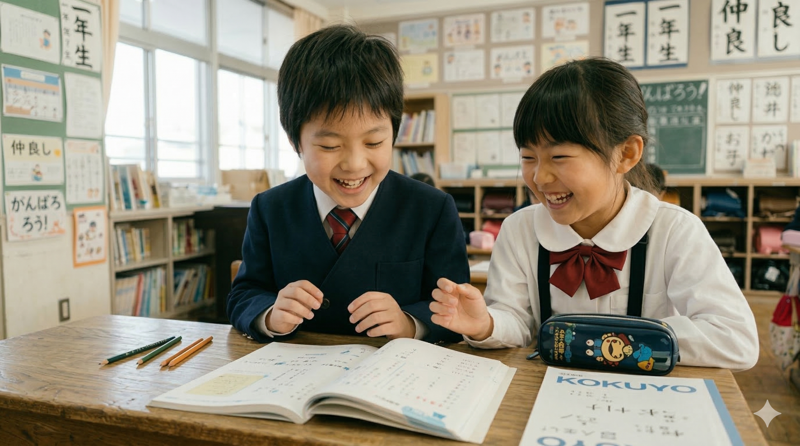 教室で楽しく学ぶ子どもたち
